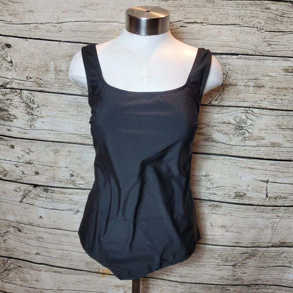 Juniors Vintage SporTek Black Swimsuit Size 18W